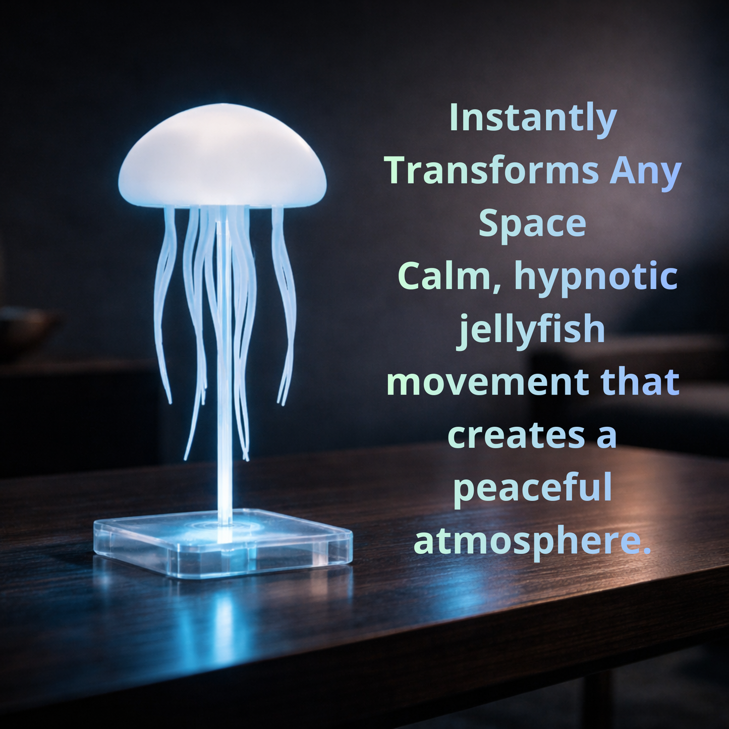Jellyfish-shaped LED ambient lamp.