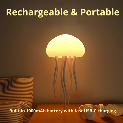 Jellyfish-shaped LED ambient lamp.