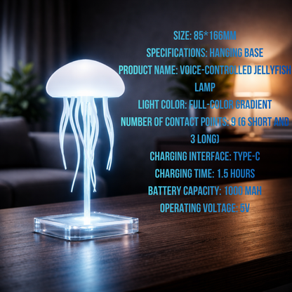 Jellyfish-shaped LED ambient lamp.