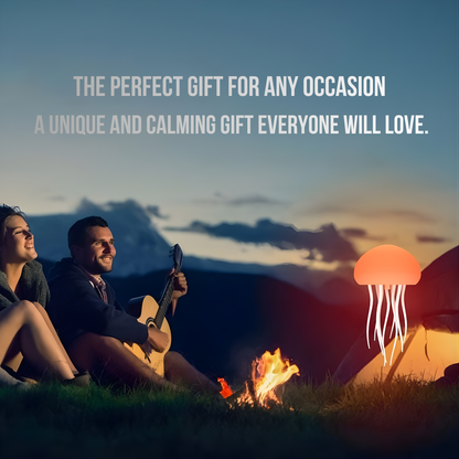 Jellyfish-shaped LED ambient lamp.