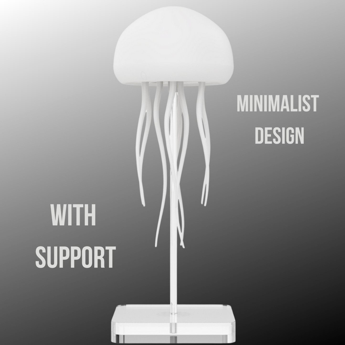 Jellyfish-shaped LED ambient lamp.